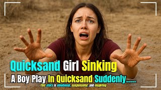 Quicksand Girl Sinking A Boy Play In Quicksand Suddenly He Stuck