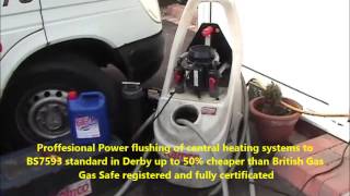 Derby power flushing central heating