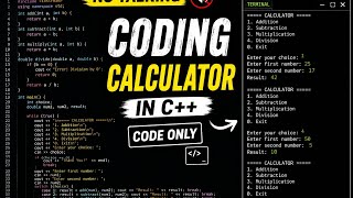 📟Calculator Coding In VS Code. || Beginners [No talking]
