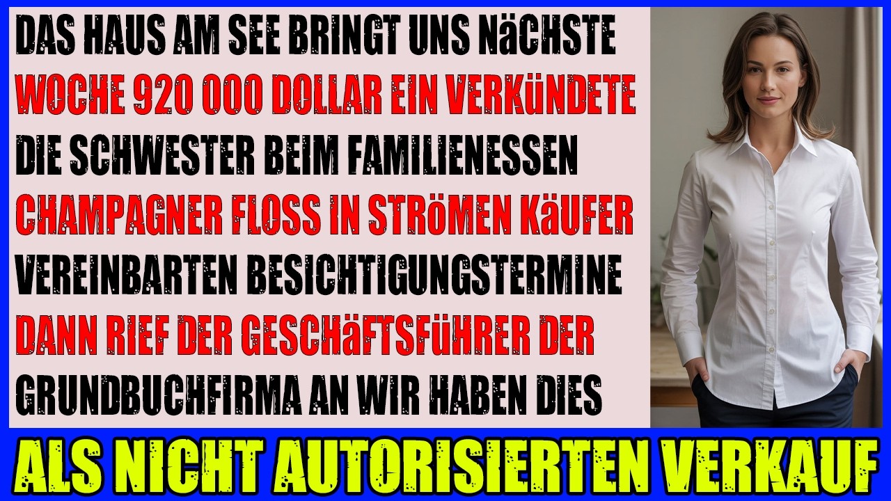 Meine Schwester bot mein Seehaus für ihren Fonds an  bis der Notar meine Treuhandurkunde fand