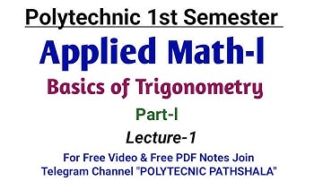 Applied Math-l | Syllabus Discussion
