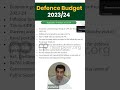 Defence Budget 2023/24