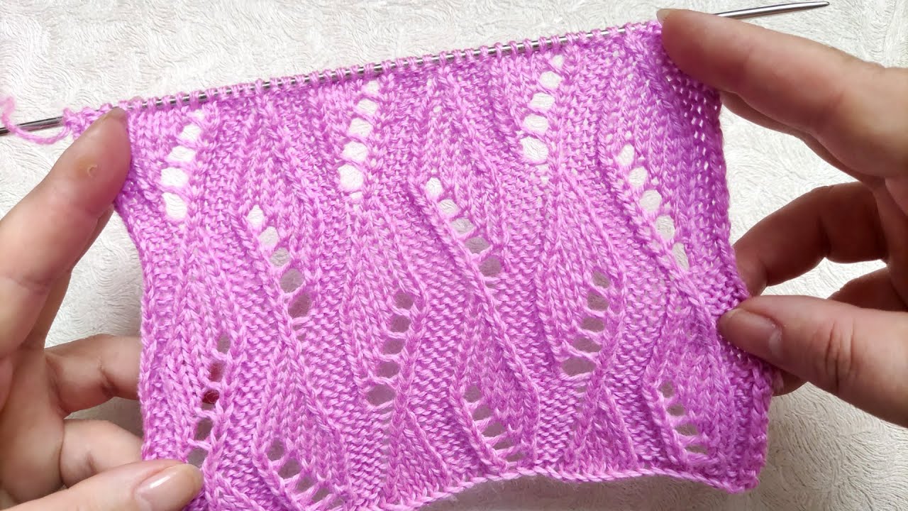 Lace Diamond Stitch Pattern | Ajour-Rautenmuster stricken | Punto Rombi ai ferri| Punto Rombo calado