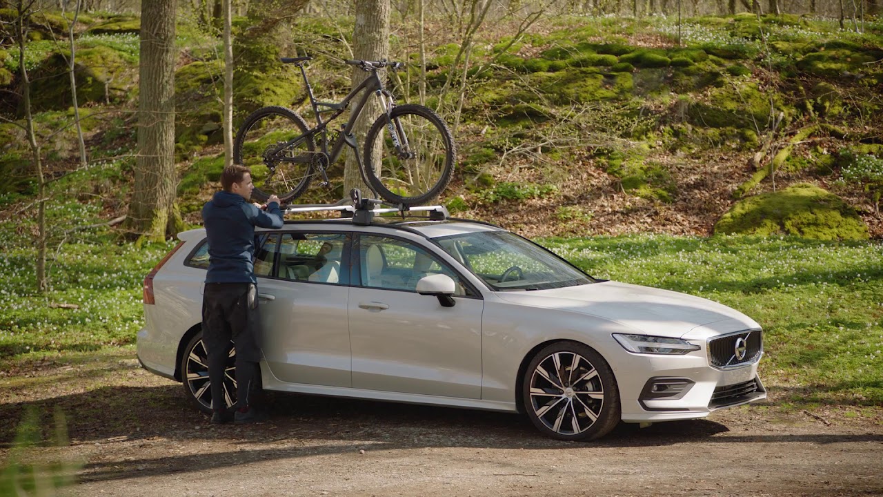Aluminium bicycle holder with frame bracket Volvo V60 YouTube