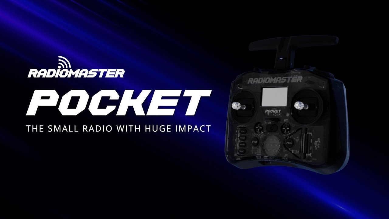 Promotion > Radiocommande RadioMaster Pocket 2.4GHz 16CH ELRS/CC2500  Système EdgeTX avec Manches à Effet Hall et Lumières LED Intégrées pour  Drones de Course FPV RC - noir transparent version fcc cc2500 