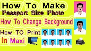 Create Passport size Photo & Change Background & Print Maxi 7.0,Cc,Cs6 2019 screenshot 3
