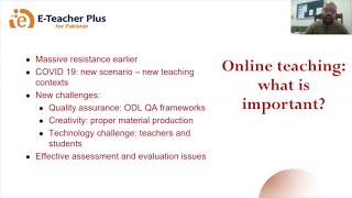 E-Teacher Webinar 1.8 - ‘Online Teaching: Effective Evaluation and Assessment Strategies