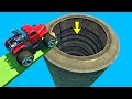 GTA 5 🐸 Jump Into Deep Hole - Sasquatch Parkour