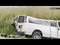 4 people killed after van crashes into tour bus in Southeast Texas