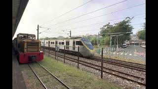 2022/11/18 糖鐵 橋頭糖廠站 台鐵EMU800型電聯車 通過 版本1