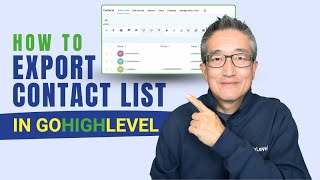 How to Export Contact List in GoHighLevel