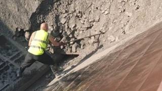 Pure Satisfactionthe Barge Just Unloaded 6,000 Tons Of Sand And Gravel