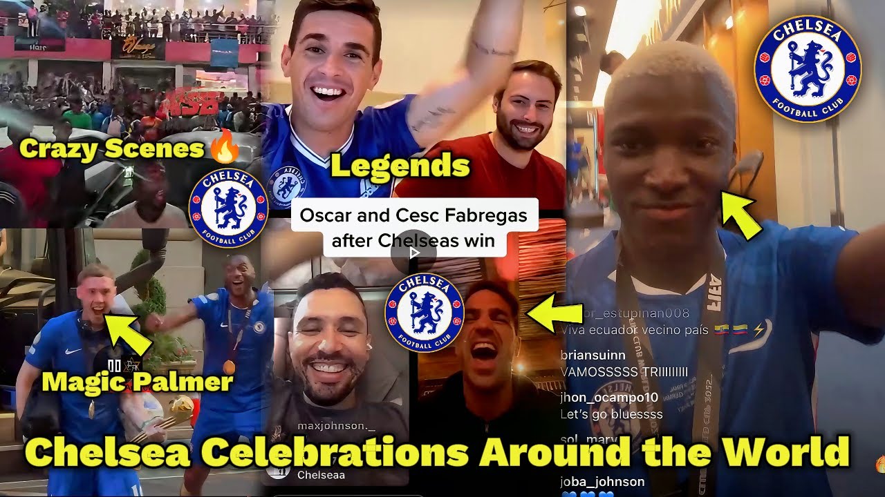 😂Crazy Scenes🔥Chelsea Fans Celebrations😂Around the World after PSG Club World Cup Win