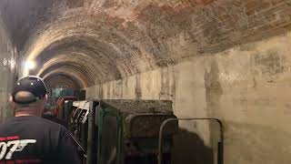 Rare view inside Zorin's Main Strike Mine tunnel location from A View to a Kill!