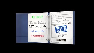 Keep Talking and Nobody Explodes - AI solves the hardest level