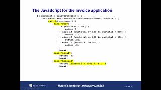 AWD1000 - Murachs JS & jQuery - Chapter14 - Part02 - PPTs