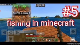 fishing in minecraft gameplay walkthrough part 5 #fyp #gameplay #home #minecraft