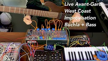 Experimental noise music with Buchla Easel Command and RC-5 live west cost avant-garde improvisation