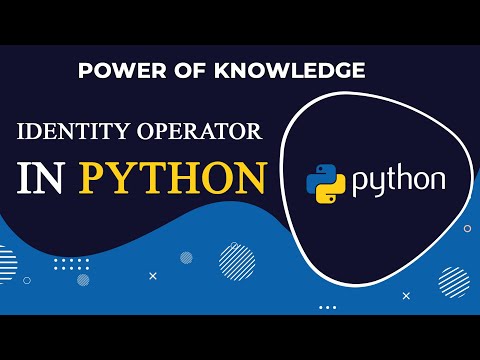 How to use Identity Operator In Pyhton (Hindi)