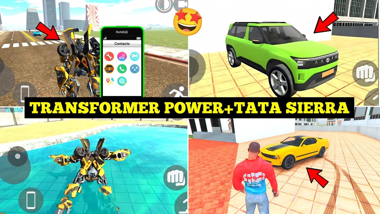 Indian Bike Driving 3D New Tata Sierra Cheat Code 🤯🔥| Transformer Cheat Code 🔥| Harsh in Game