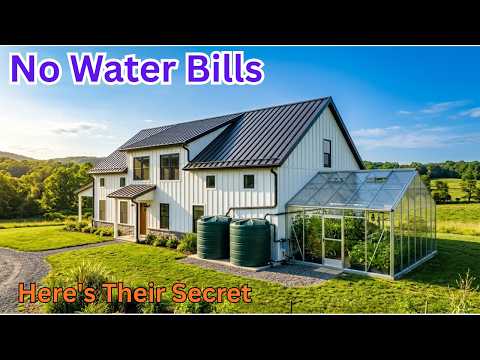 How This Barndominium Greenhouse Stays Watered All Year For Free — Zero Water Bills