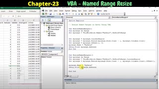 Named Range Resize in VBA | Named-Range Resize in Excel VBA | Range Resize in Excel VBA