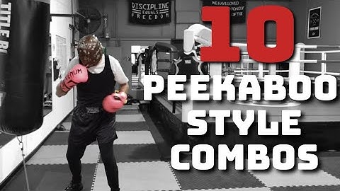 10 Peekaboo Style Heavy Bag Combos #peekaboo #boxing #boxingtraining #boxeo #miketyson