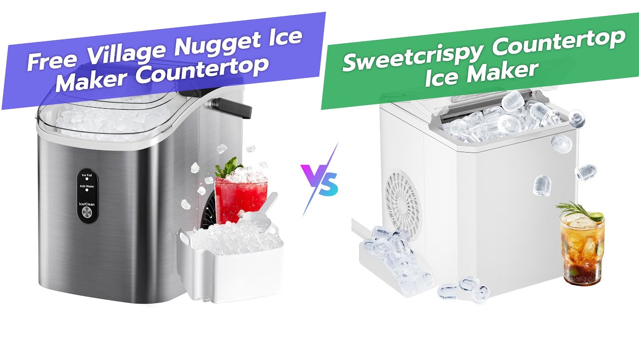 Разборки льдогенераторов Nugget: FREE VILLAGE против настольных льдогенераторов Sweetcrispy 🍧❄️ |...