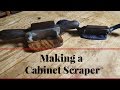 How to Make a Cabinet Scraper Like a Stanley 80 or 81 From White Oak and Walnut