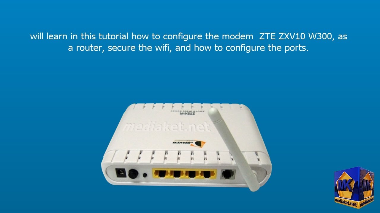 CONFIGURATION MODEM ZTE ZXV10 W300 PDF