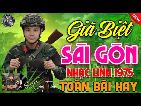 GIÃ BIỆT SÀI GÒN - BOLERO CÔNG TUẤN ➤ LK Nhạc Lính Xưa Bất Hủ 1975 CỰC ÊM TAI DỄ NGỦ