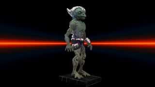 Alien lizard creature