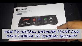 HOW TO INSTALL CAR DASHCAM FRONT AND REAR CAMERA TO HYUNDAI ACCENT? #hyundaiaccent  #lenovov7dashcam screenshot 2