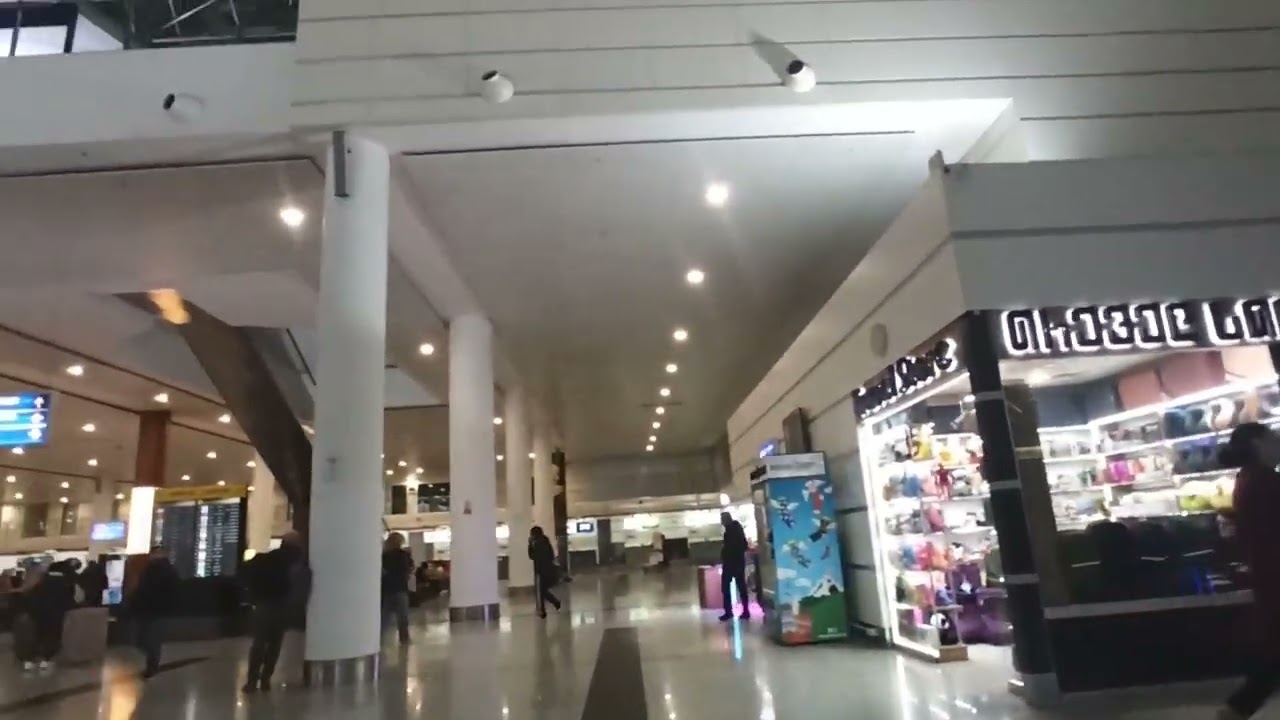 Landed at Tbilisi Airport, grabbed my bag, headed to departures—great spot if waiting for someone