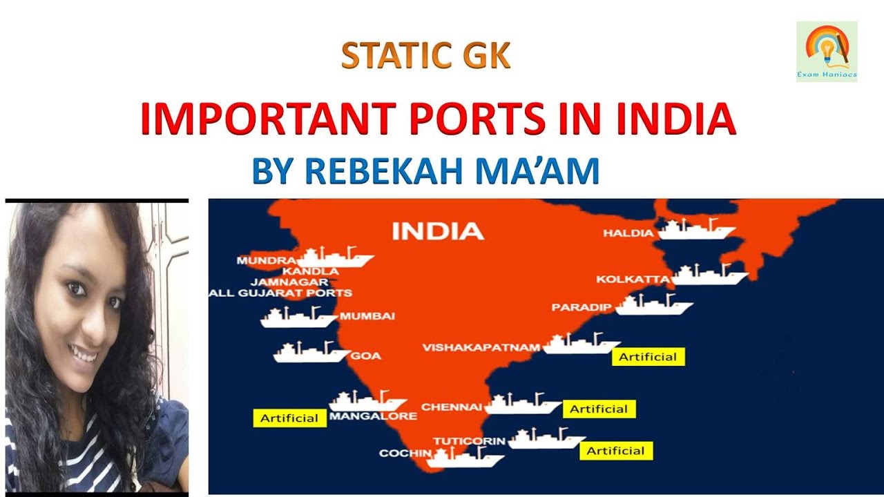 Static GK | Important Ports in India | For All Competitive Exams.