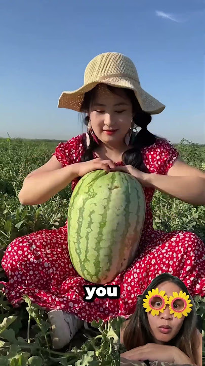 @vkmagic00 The watermelon was cut open using his hands #dubbingvideo #shortvideo #shorts