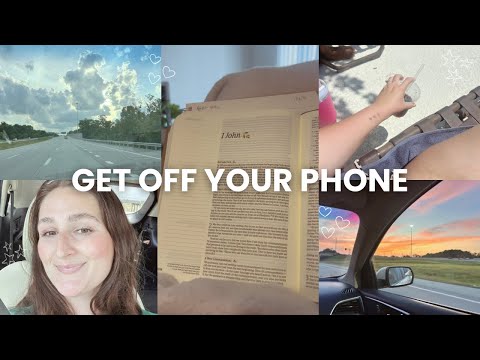 learning to put down the phone and picking up your bible