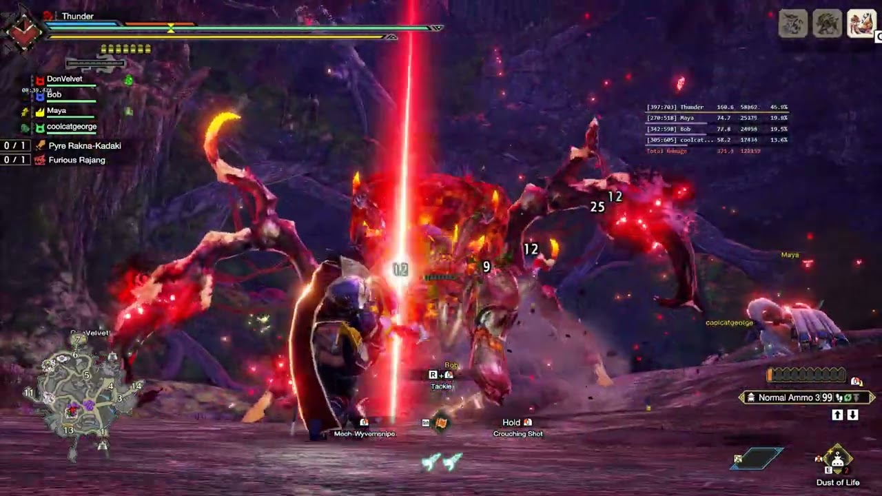 Monster Hunter Rise Sunbreak - Gameplay 210 - Anomaly Investigation: PyreRakna - FuriousRajang Lv116