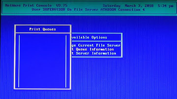 NetWare 3.12 Print console