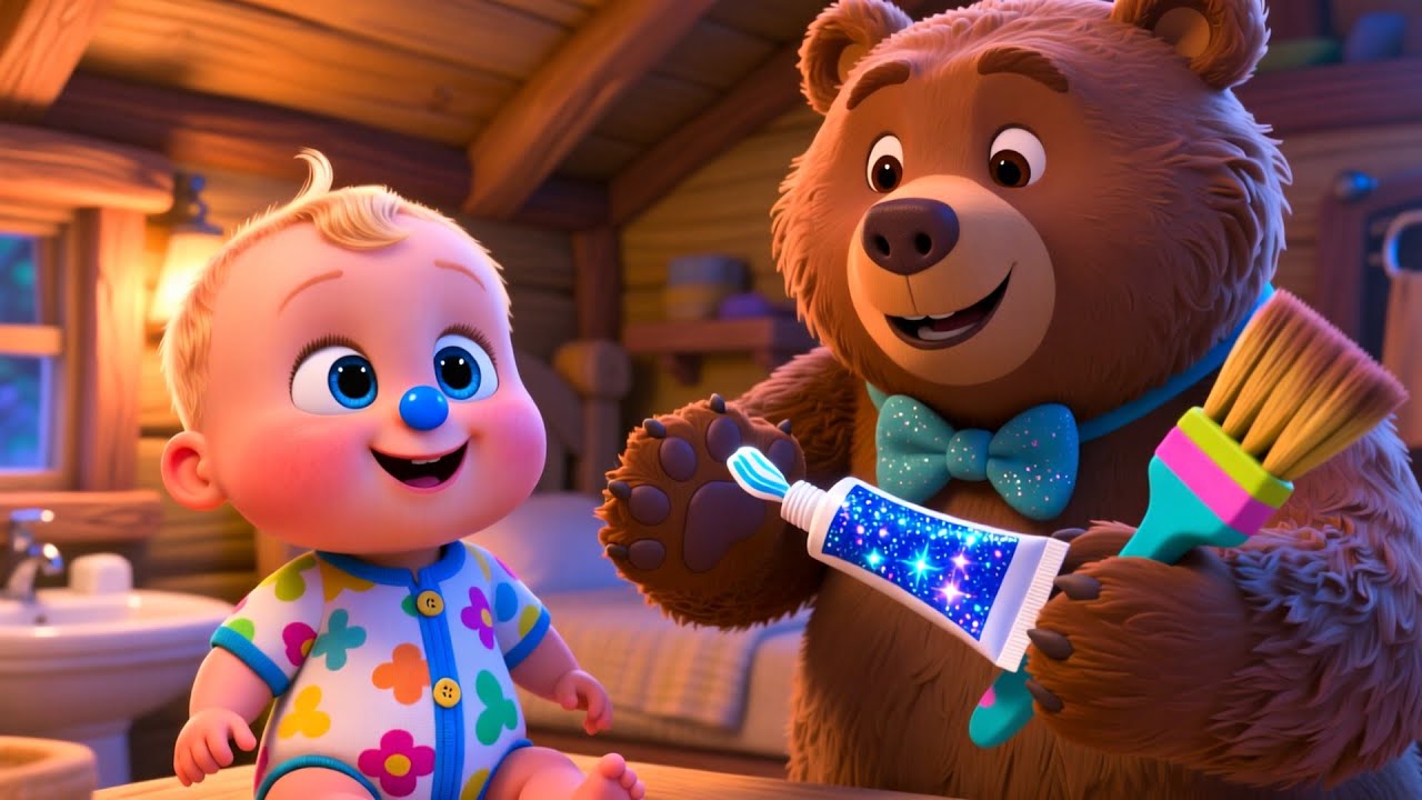 Bear Brush ABC Routine 🪥🐻 | Fun ABC Song for Kids