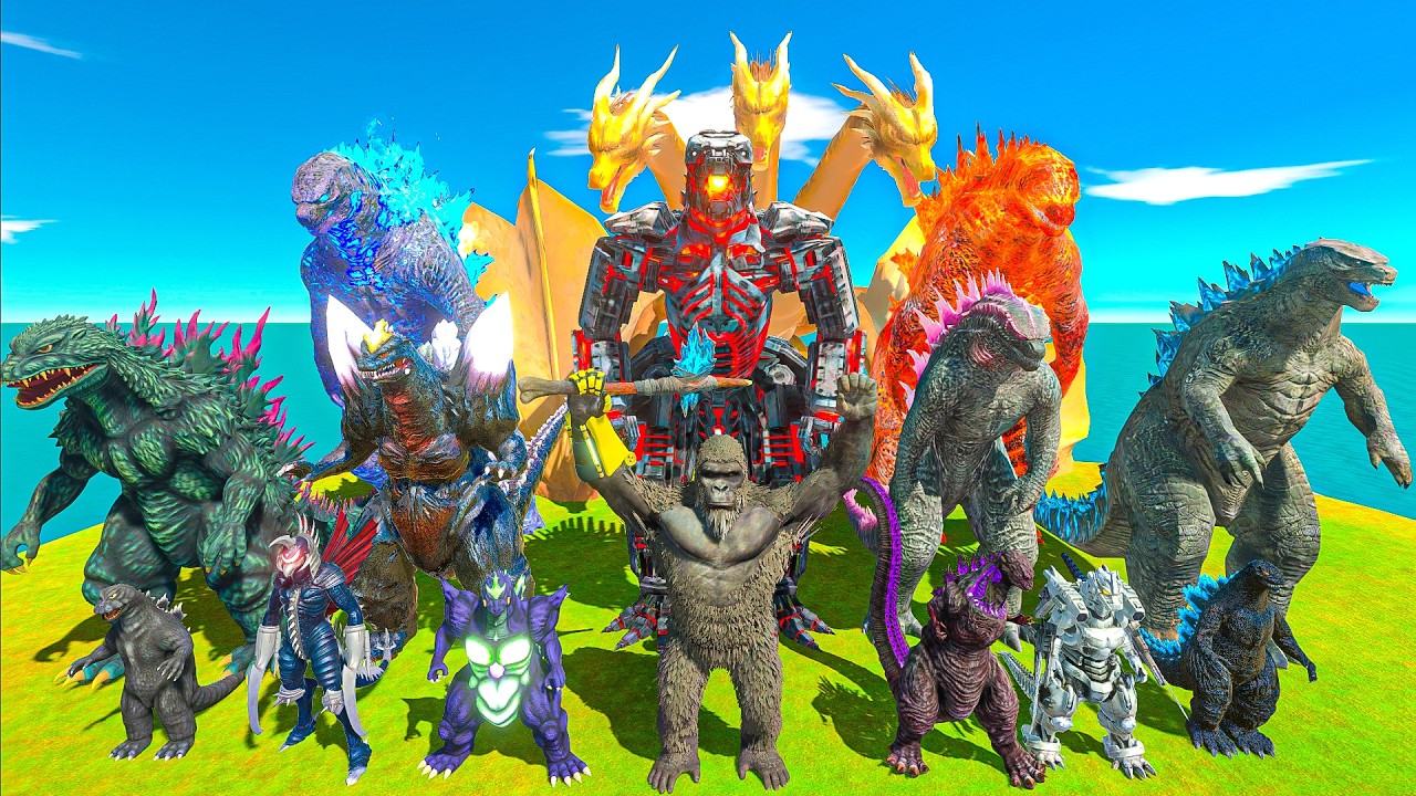 Every Kaiju vs Its Lava Version | Ultimate Battle - Animal Revolt