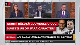 Băluță Propune Ca Bucureștenii Să Nu Plătească Apa Caldă Și Căldura Dacă Nu Le Primesc. Ședință Cgmb