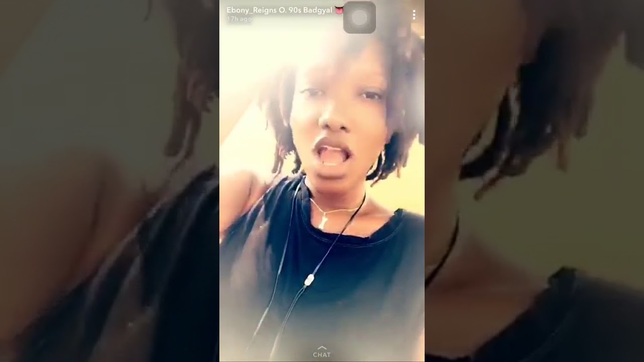Ebony last Snapchat video - YouTube