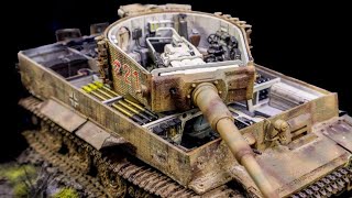Let's Chip and Weather a German Tiger Tank with Full Interior (RFM 1/35)