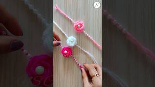 DIY Rose Rakhi.. 🌸 #shorts #youtubeshorts #diy #rakhi #craft #trending #viralshorts #rakshabandhan screenshot 5