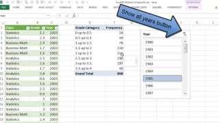 Excel 2013 Statistical Analysis #11: Power Query Import Multiple Text Files, Grade Histogram by Year