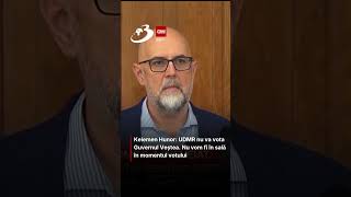 Kelemen Hunor: UDMR nu va vota Guvernul Veștea. Nu vom fi în sală în momentul votului