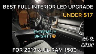 The BEST LED Interior Lightbulb Kit Under $17 ! | 2019 & Up RAM 1500 | Before and After Photos | DIY