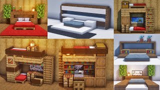 Minecraft : 20+ Bed Design : Bed Builds Ideas : Furniture