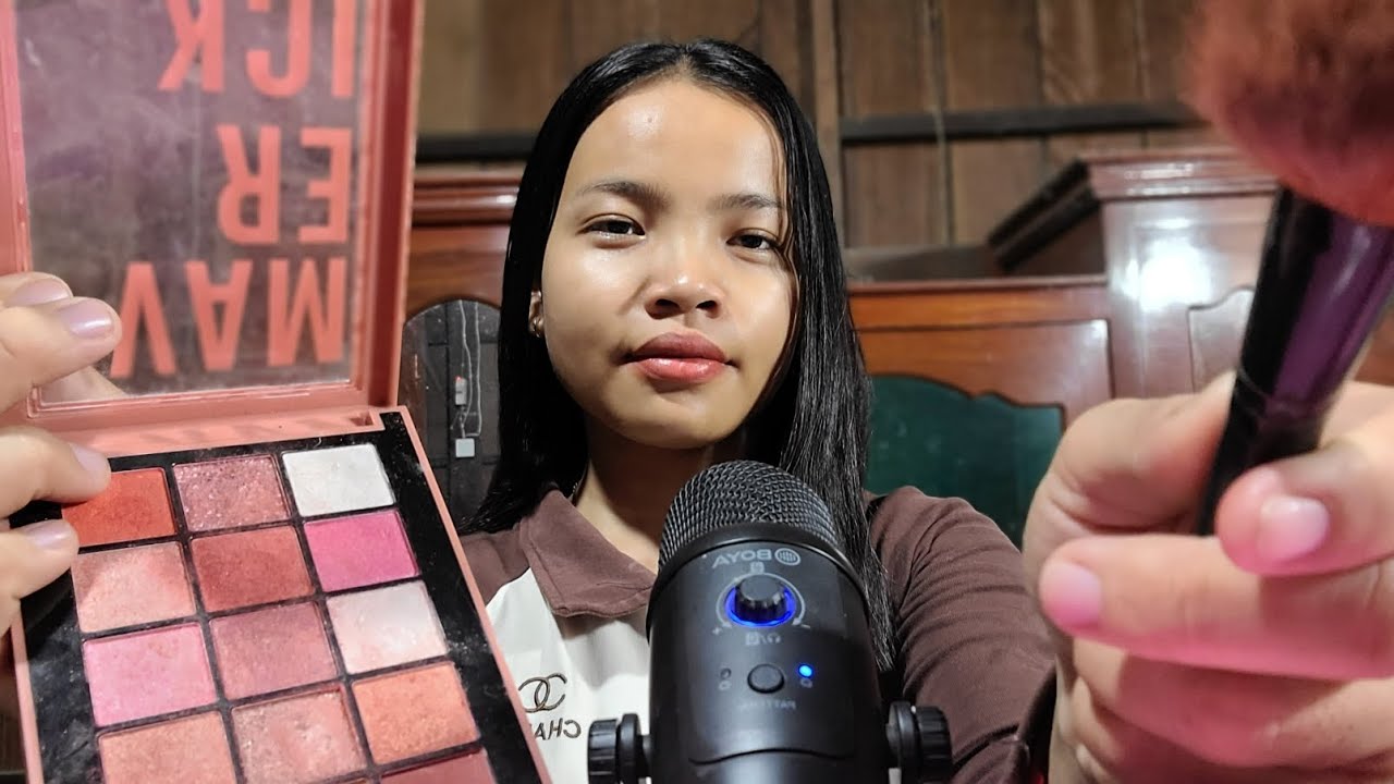 ASMR DOING YOUR MAKEUP ROLEPLAY TUTORIAL - YouTube